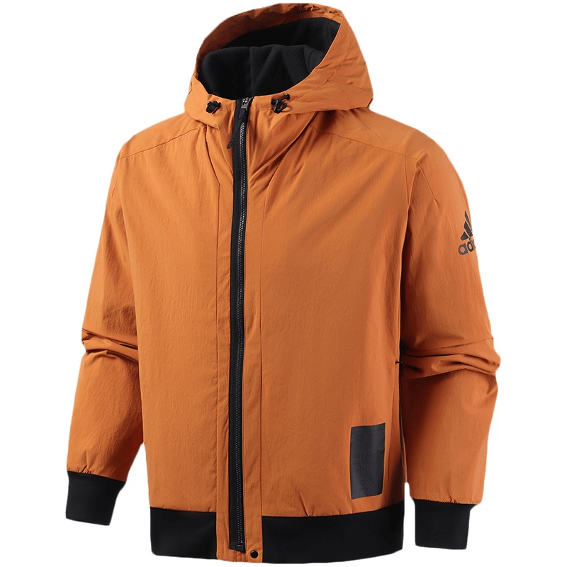 【自营】阿迪达斯男服外套夹克加绒连帽休闲运动服FJ0261