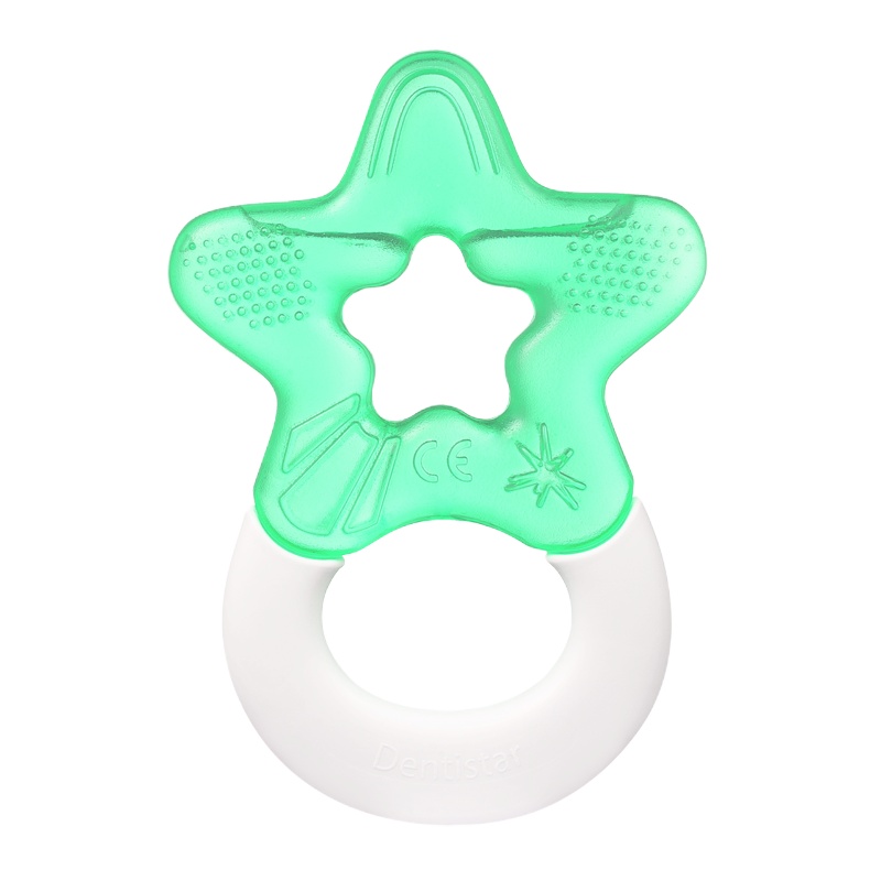 Dentistar牙胶德国护齿之星注水(纯净水)带手柄安抚咬咬胶（一只装） 71184 - 橙色