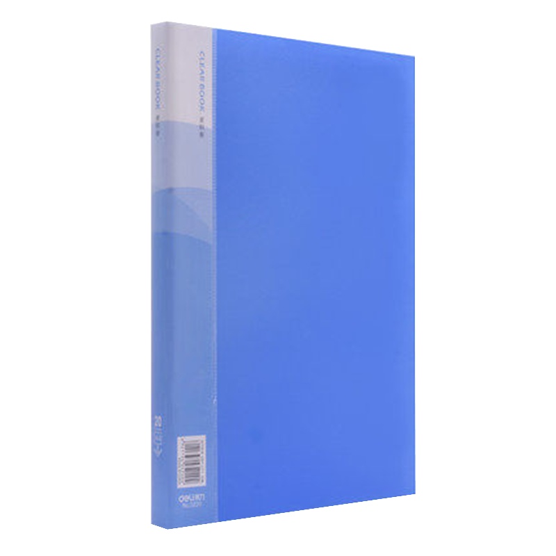 得力 5260 A4资料册分页夹文件夹透明插分页60页夹档案册办公用品 5个装(单位:件)