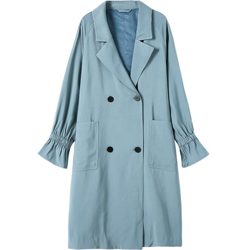 云上生活春秋装简约文艺韩版中长款气质百搭女式风衣