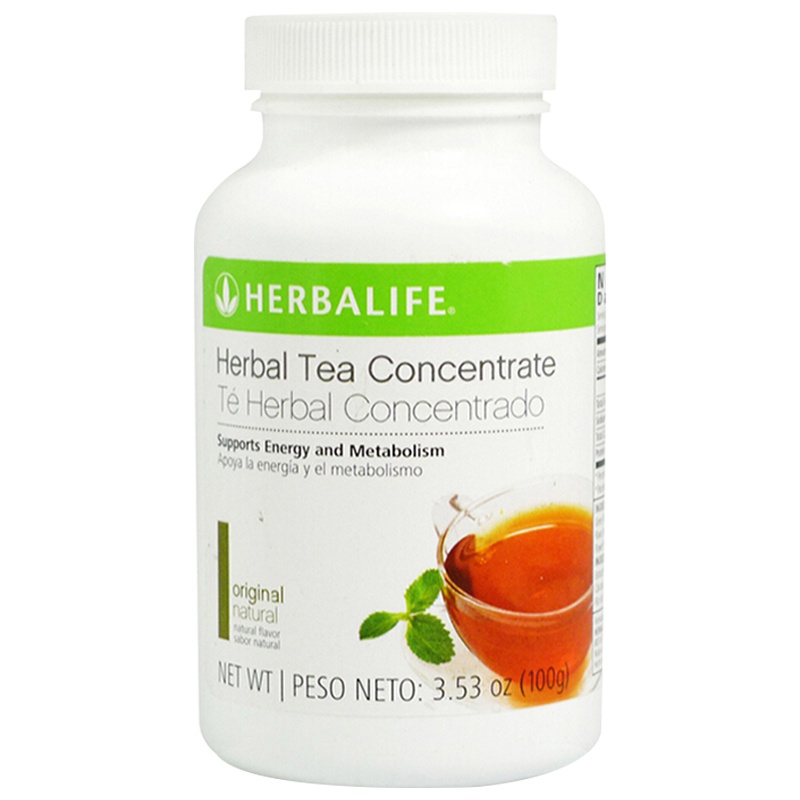 康宝莱(herbalife)草本浓缩速溶茶饮100g/瓶装 美国懒人茶原味 膳食营养补充剂 预售1周后发