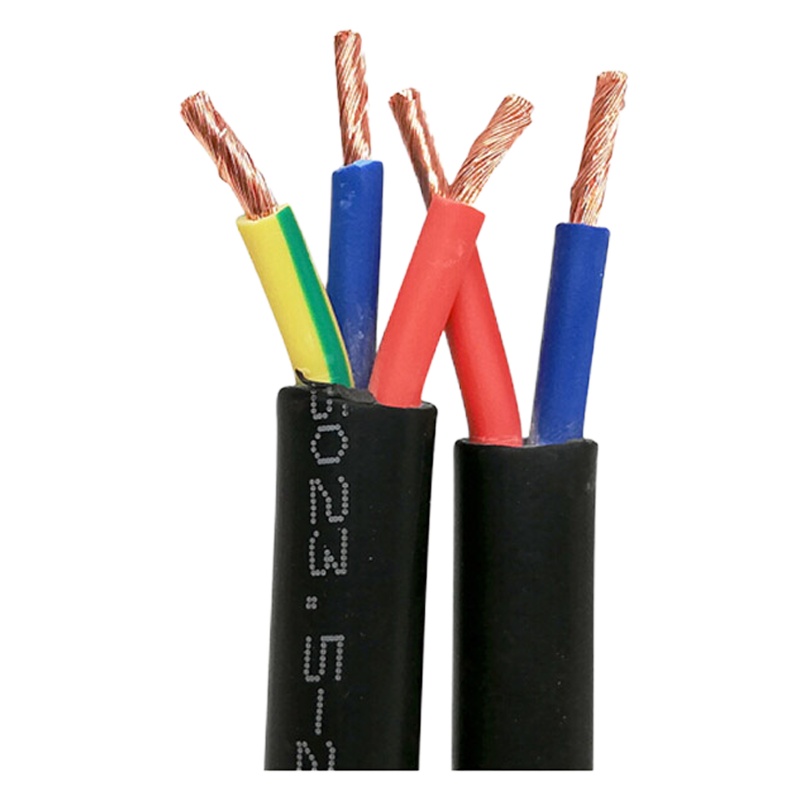 Aibik 铜电线国标电缆线护套线冻电源线 2芯6平方/米