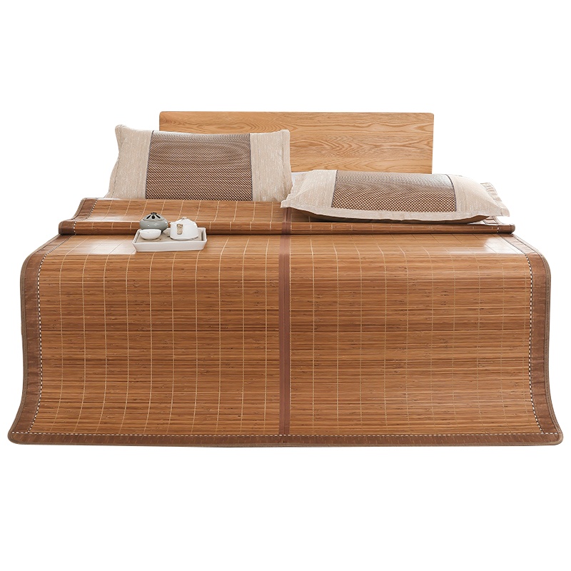 泰念(Tai nian)2020新款凉席双面可用宿舍学生竹凉席子夏季双面折叠单/双人1.5米1.2学生宿舍凉席/凉枕套件