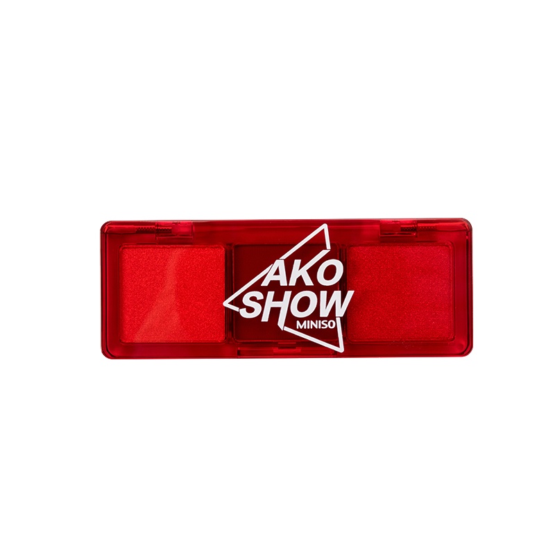 名创优品(miniso) 爱刻秀系列极光之虹三色眼影盘多色搭配快干持妆[C10 白雪公主的红苹果]