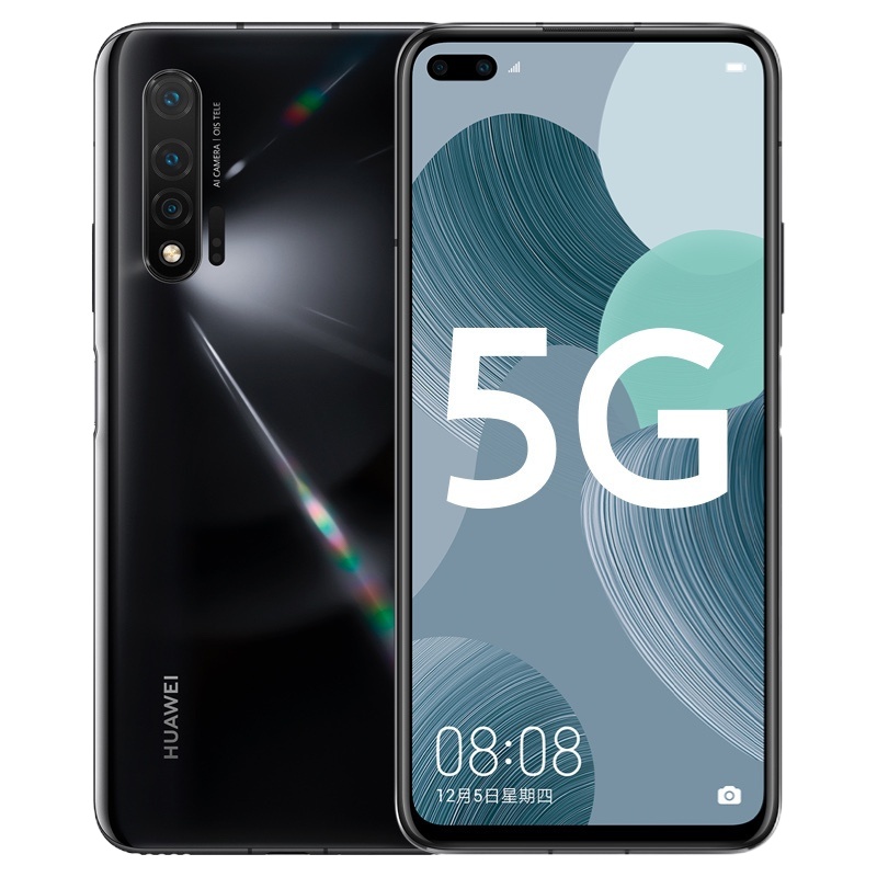 华为/HUAWEI nova 6 5G 8GB+256GB 亮黑色 前置广角双摄 3200万自动对焦