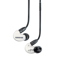 Shure/舒尔 SE215音乐耳机入耳式 线控动圈隔音耳机hifi听歌耳塞 白色