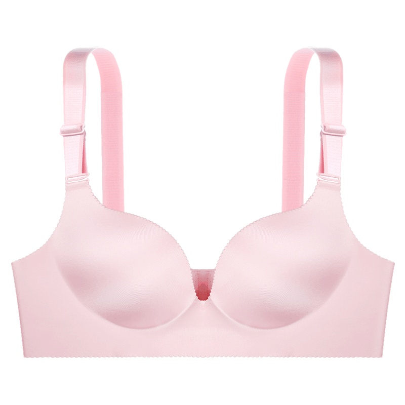 都市丽人舒适无痕性感深V光面女士内衣聚拢无钢圈文胸