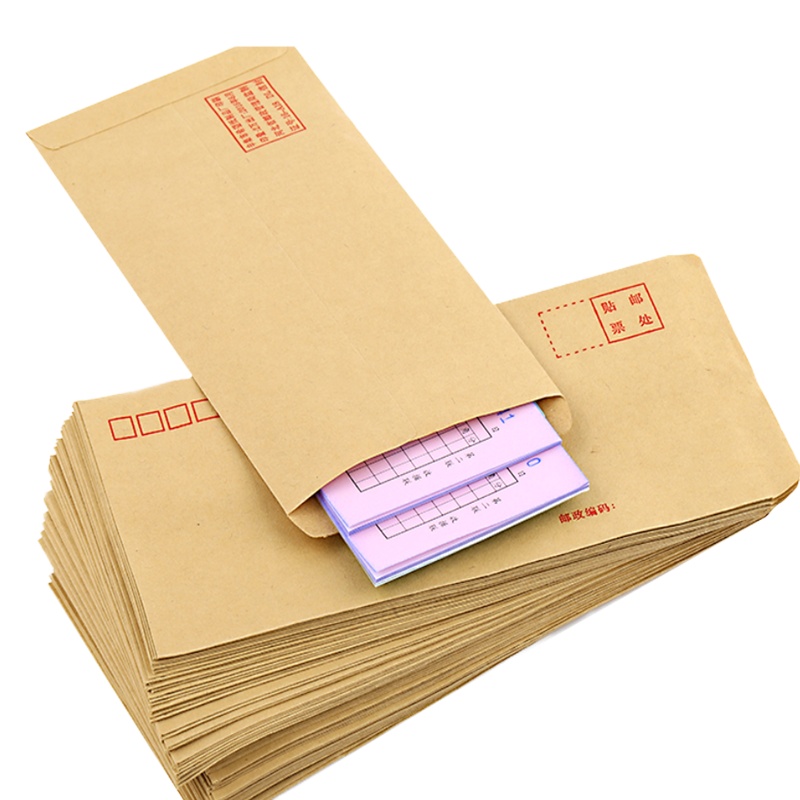 可邮寄邮局标准袋子牛皮纸信封 100个起