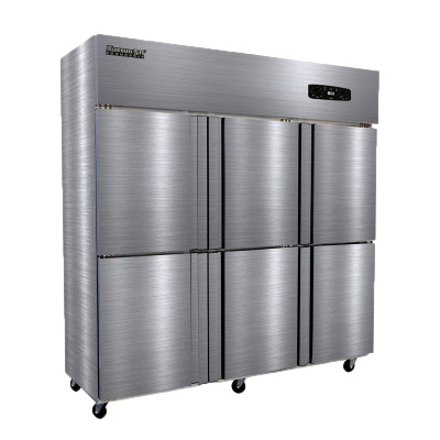 雪村(Xuecun) 商用冷柜 1250L 全冷冻立式冰箱 六门厨房柜 冰柜 冷柜 冻肉柜 不锈钢 商用冷柜