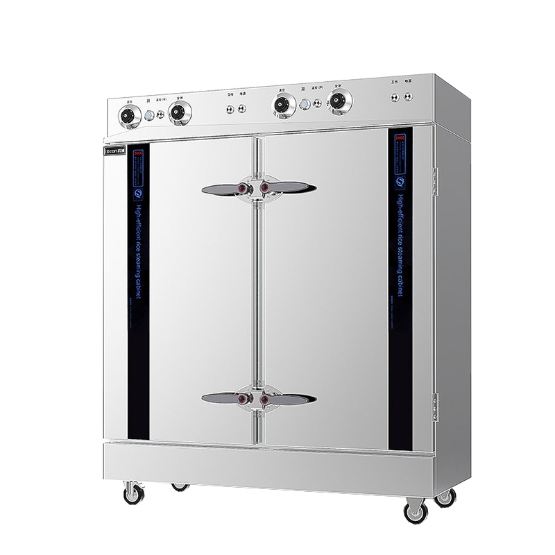 乐创(lecon) 商用蒸饭柜 24盘普通机械款大型蒸饭车 LC-J-ZC24