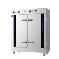 乐创(lecon) 商用蒸饭柜 24盘普通机械款大型蒸饭车 LC-J-ZC24