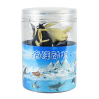 6只海洋动物圆筒装A款