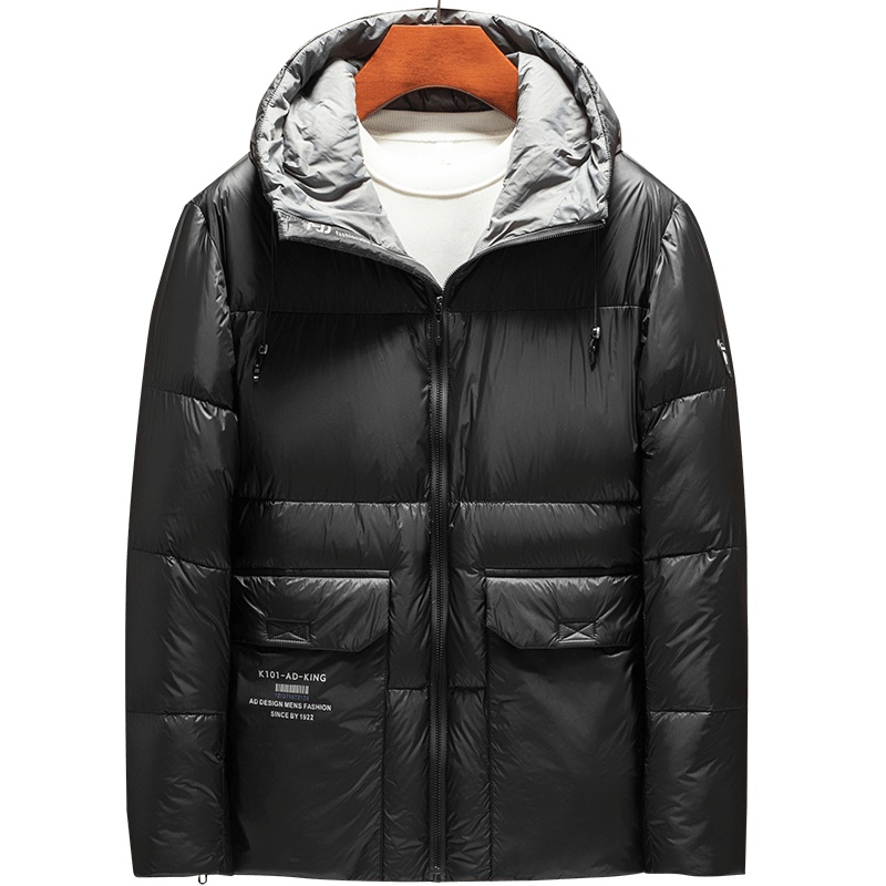 雅鹿男装冬季新款潮流时尚百搭男士外套保暖羽绒服10419811