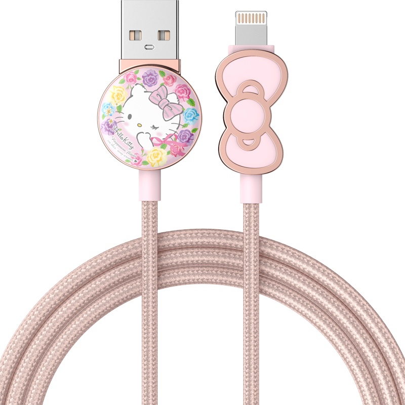优加HelloKitty适用于苹果数据线iPhone11pro可爱8P卡通6S手机7P充电器XsMax加长Se2XR冲电