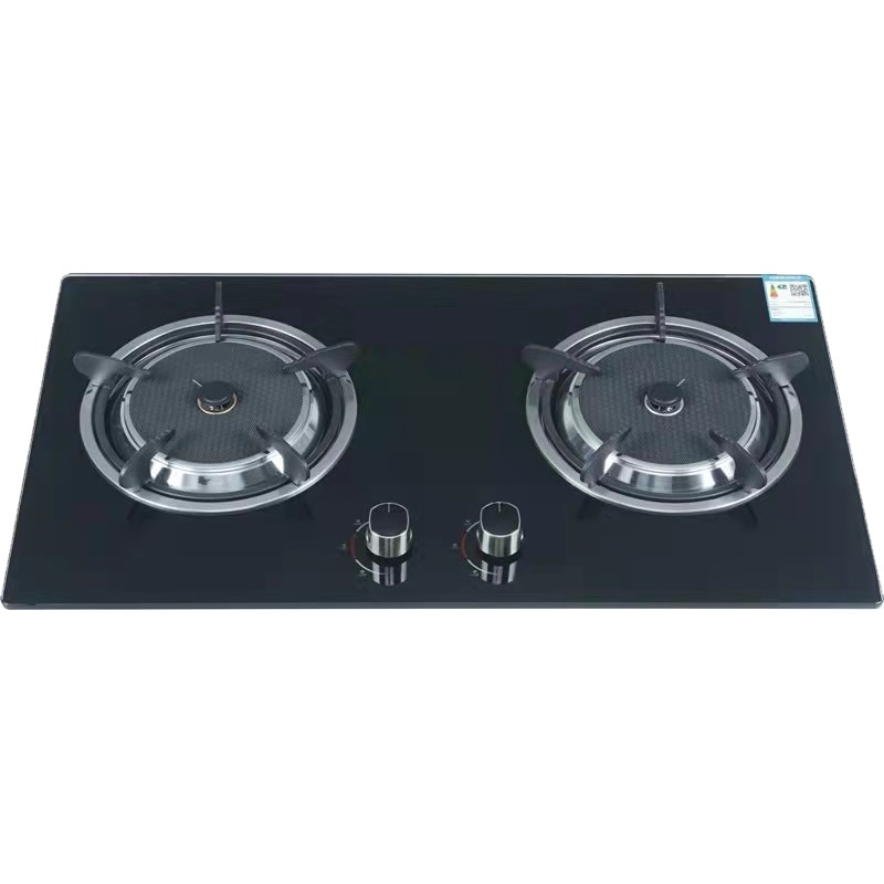 燃气灶煤气灶嵌入式双眼灶炉灶台嵌两用钢化玻璃大火力双灶灶头炉盘炉具台式煤气炉液化气