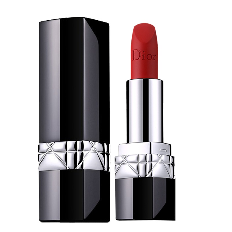 【专柜正品】Dior迪奥口红烈艳蓝金唇膏女士999滋润888哑光 888#正红色 赠玫瑰礼盒礼袋