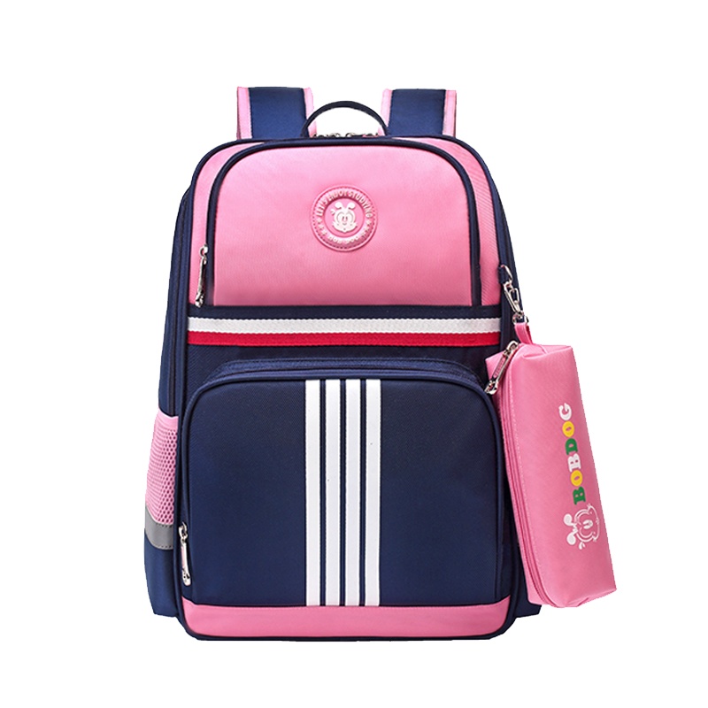 巴布豆多功能儿童背包书包条纹款男包附带笔袋
