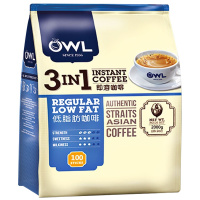[速溶不增脂]猫头鹰(OWL) 3合1低脂速溶咖啡 2kg/袋 进口速溶咖啡 其他 进口 速溶 马来西亚进口