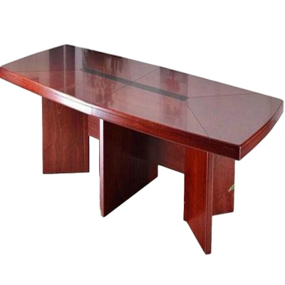 逐鹿中原会议桌实木皮油漆会议桌FD-409职员办公会议桌会客接待桌 3.6*1.5米会议桌