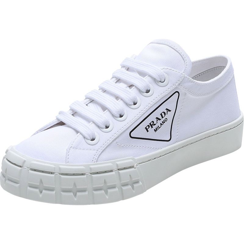 PRADA 普拉达 女士织物系带帆布鞋休闲鞋运动鞋 1E939L GUD