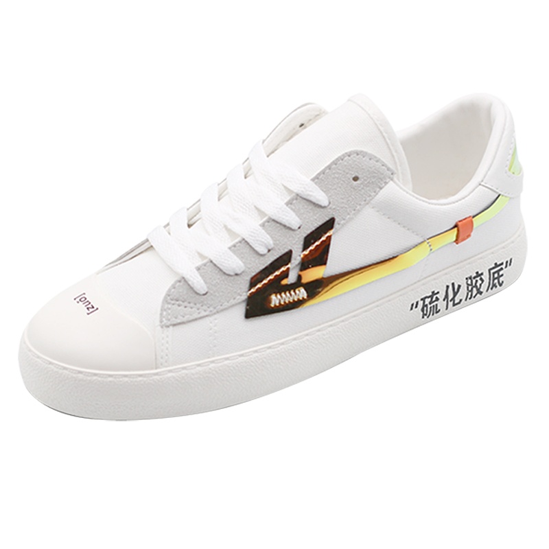 回力(Warrior)硫化胶底鞋子女中国风 春季学生白色板鞋百搭