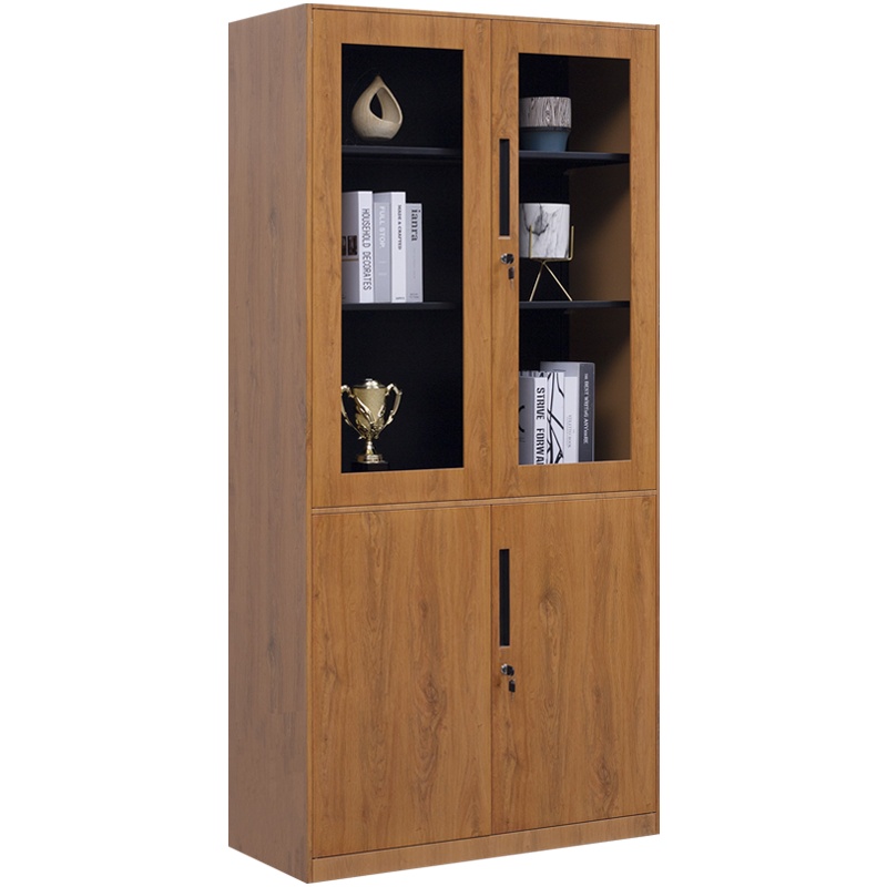 震海 木纹大器械文件柜办公柜木纹黄档案资料柜办公柜类钢制加厚办公室储物柜