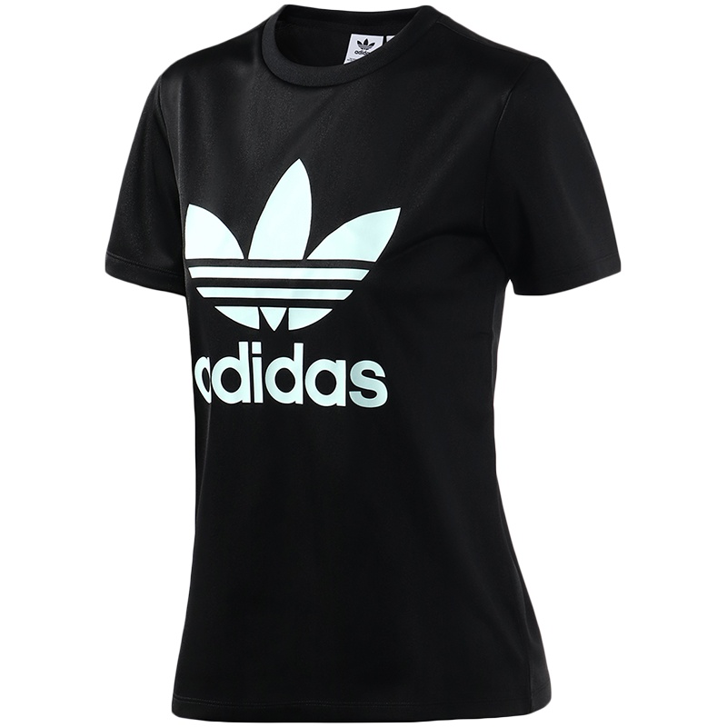 【自营】adidas阿迪达斯三叶草女装大LOGO圆领短袖T恤运动服DV0116