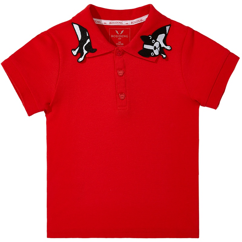 波司登童装男童短袖T恤儿童Polo衫卡通印花T恤