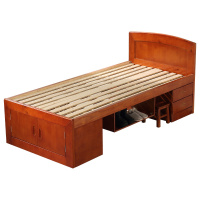 【红心家居】实木床部队木床军队军官军警边防军队制式营具军区床单人床