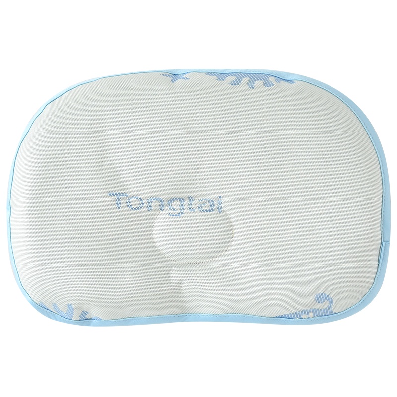 童泰夏季新生婴儿男女宝宝床品用品婴童枕头冰丝提花定型枕