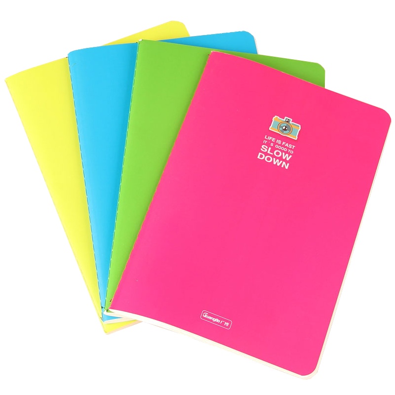 广博FB60041 40页A5缝线本10本装 多彩心情缝线本 笔记本文具 时尚本册 颜色随机 笔记本/记事本