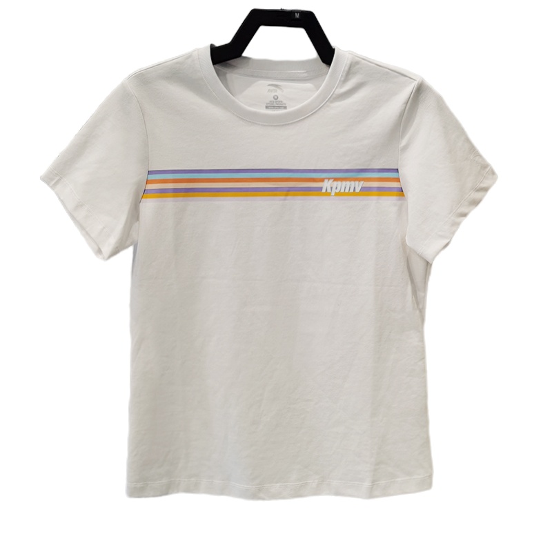 安踏运动短袖T恤女子2021年夏季新款圆领针织宽松透气休闲半袖短t