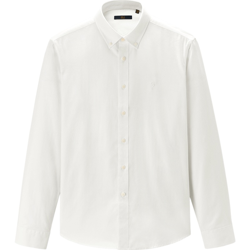 HLA海澜之家磨毛纹理休闲衬衫2019秋季水洗柔软长衬男 HNEAD3R116A