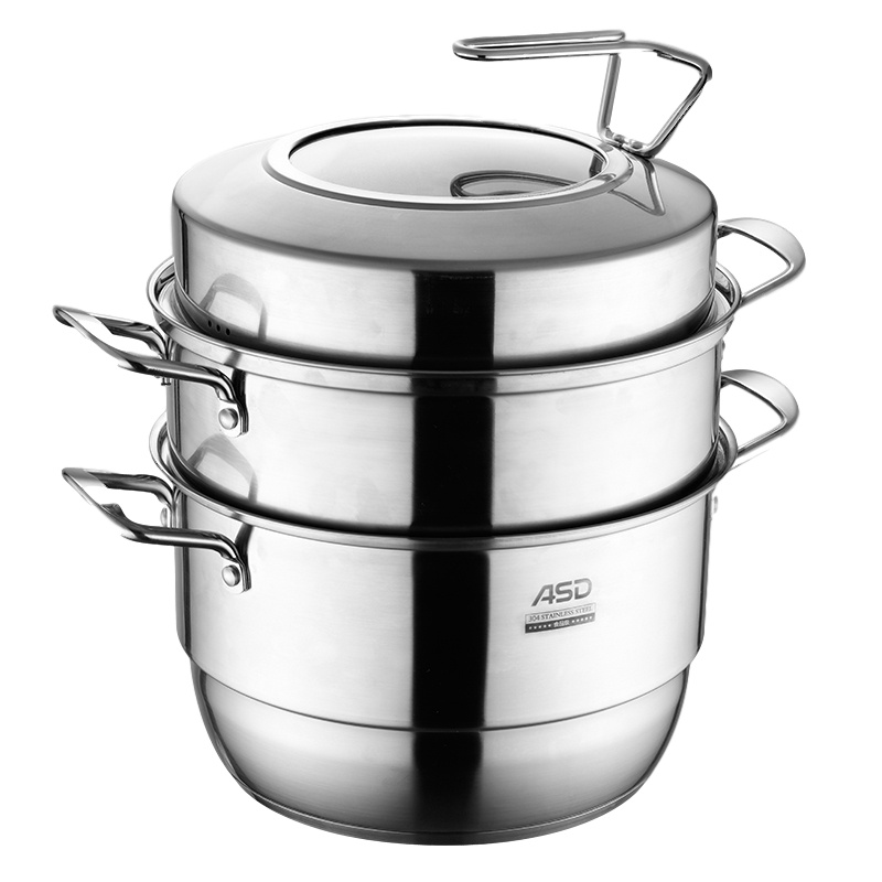 云南爱仕达不锈钢三层复底蒸锅ZS28G1Q