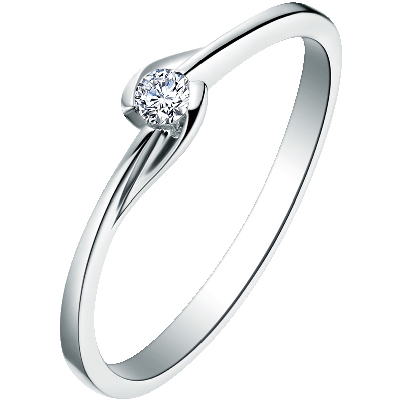 周大福Y时代花恋18K金钻石戒指/钻戒 女U149967