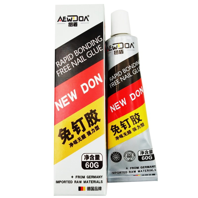 纽盾（NEW DON） 免钉胶 密封胶 玻璃胶 液体钉 厨卫五金挂件固定胶 多功能强力胶环保净味