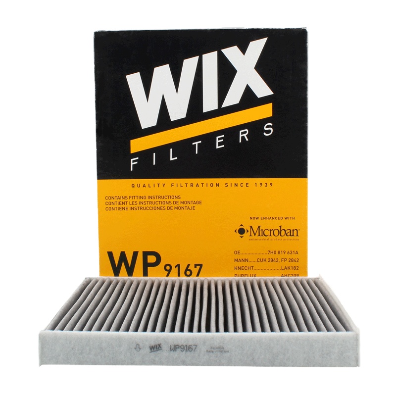 维克斯(WIX)活性炭空调滤WP9167适配老款Q7/途锐/卡宴
