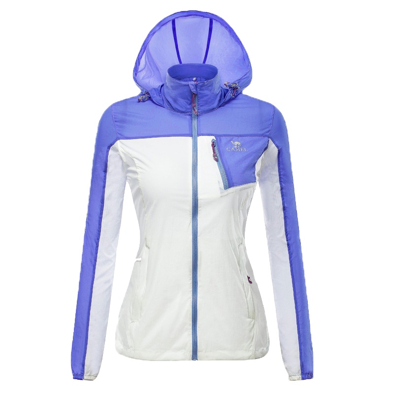 骆驼户外皮肤衣服男女透气防水遮阳运动风衣