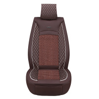 布雷什(BOLISH)五座四季通用汽车坐垫全包围夏季冰丝凉垫思域博越英朗车座垫车内饰品杭绣秸秆机标准款魅力咖