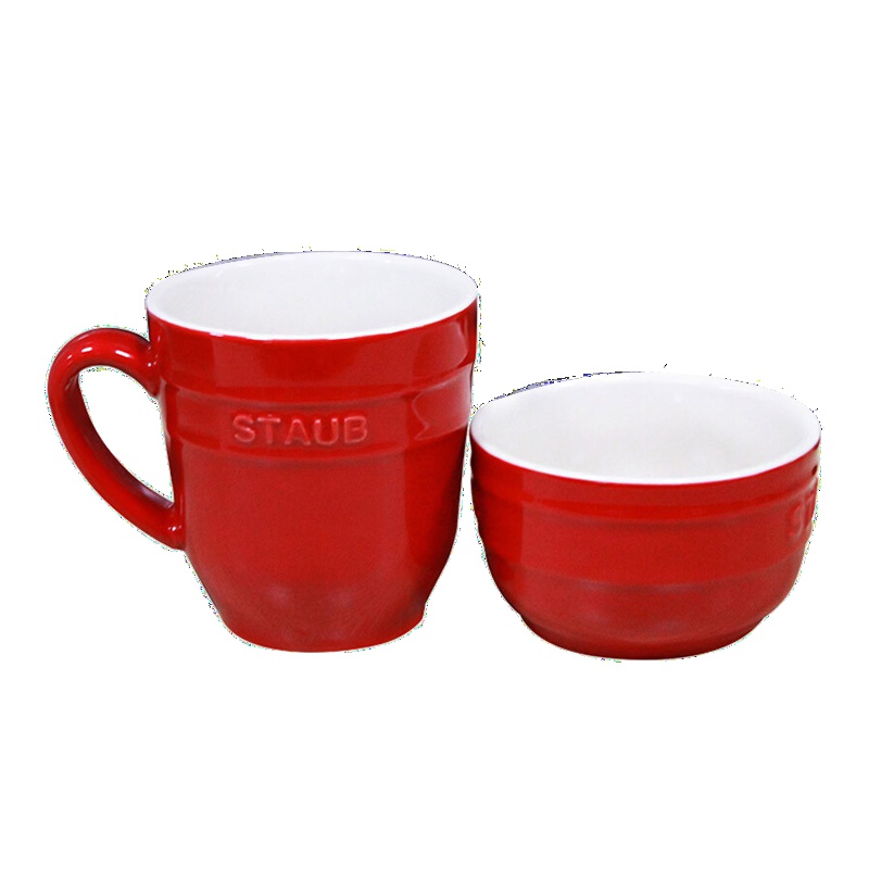 双立人(ZWILLING)旗下法国Staub珐琅陶瓷类餐具陶瓷杯子小碗2件套40511-669