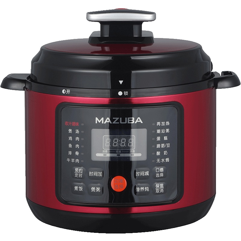 松桥压力锅 5L大容量 24小时预约 双面喷涂超 大显示面板MPC-CS0512J