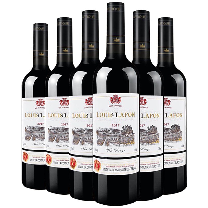 法国红酒进口 路易拉菲法布朗大使干红整箱葡萄酒750ml*6瓶整箱装
