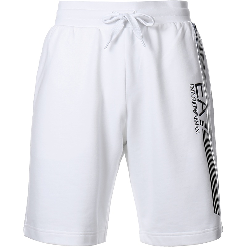 EMPORIO ARMANI EA7 阿玛尼 男士 LOGO图案棉质休闲短裤 3HPS64 PJ05Z