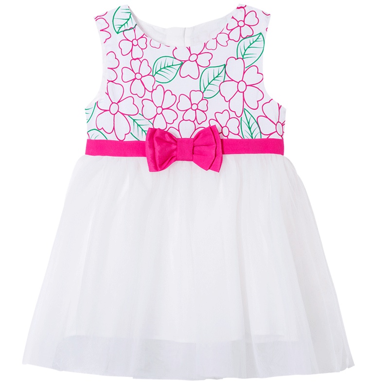 贝贝怡女童装时尚背心裙长裙夏季洋气公主裙女宝裙装182Q113