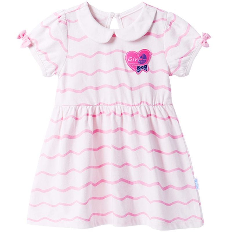 贝贝怡童装女童连衣裙夏季新款纯棉透气婴儿裙宝宝公主裙172Q089