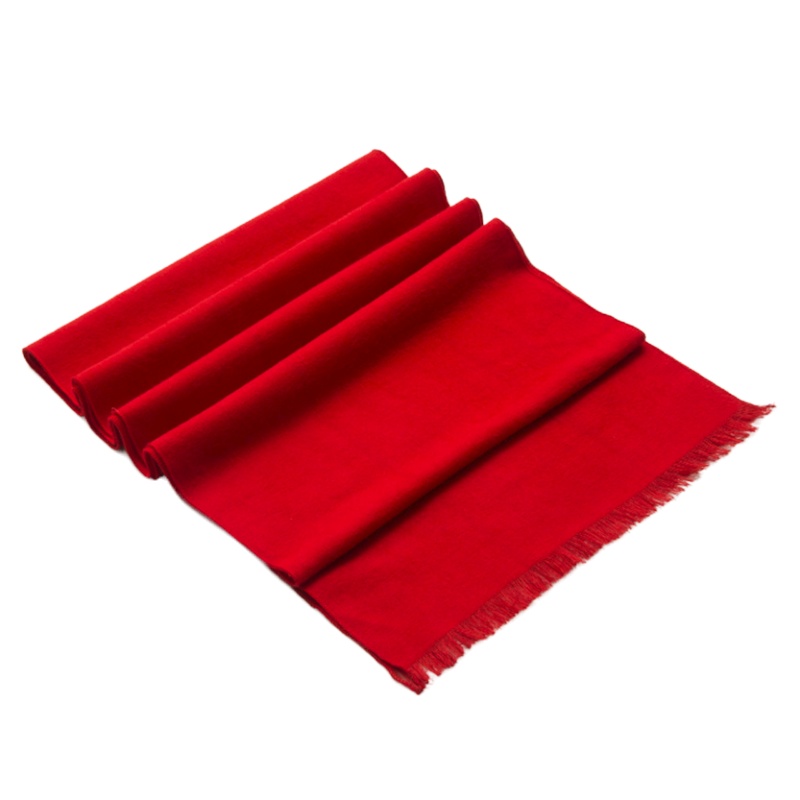 植物棉会议红围巾