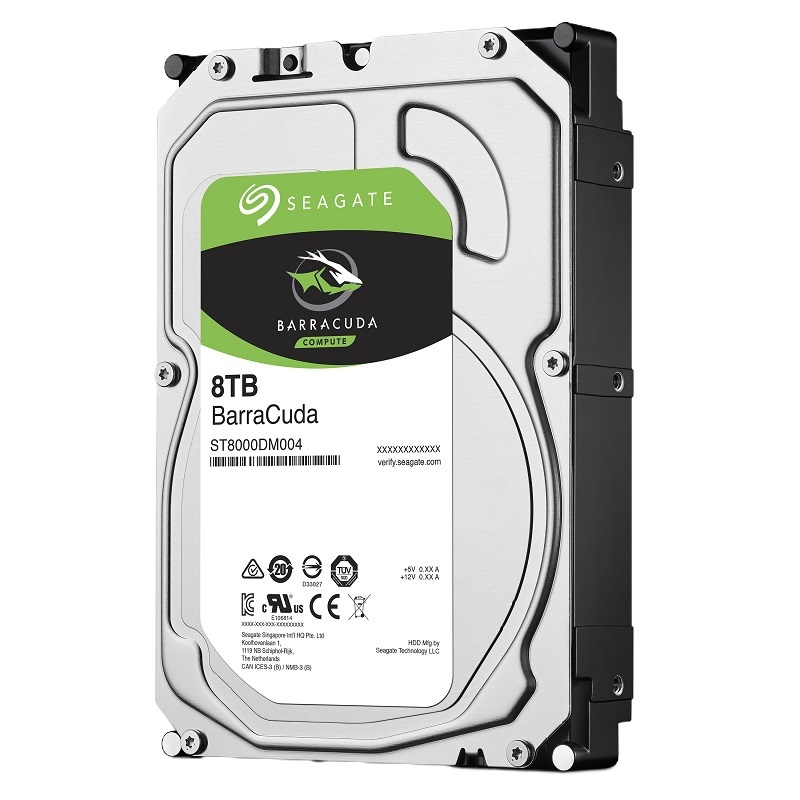 希捷(Seagate)8TB 256MB 5400RPM 台式机机械硬盘 SATA接口 希捷酷鱼BarraCuda系列