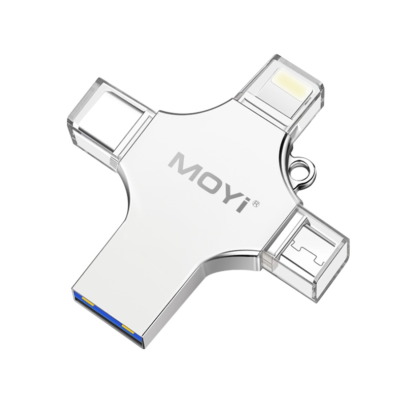 墨一 手机u盘 64G苹果华为安卓type-c四合一可加密USB3.0高速U盘手机电脑两用优盘