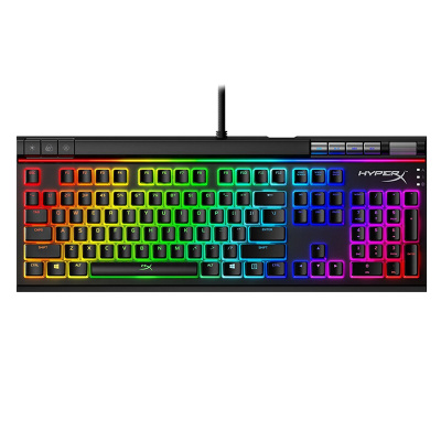 极度未知(HyperX)阿洛伊精英版2代机械键盘游戏电竞红轴RGB灯光104键