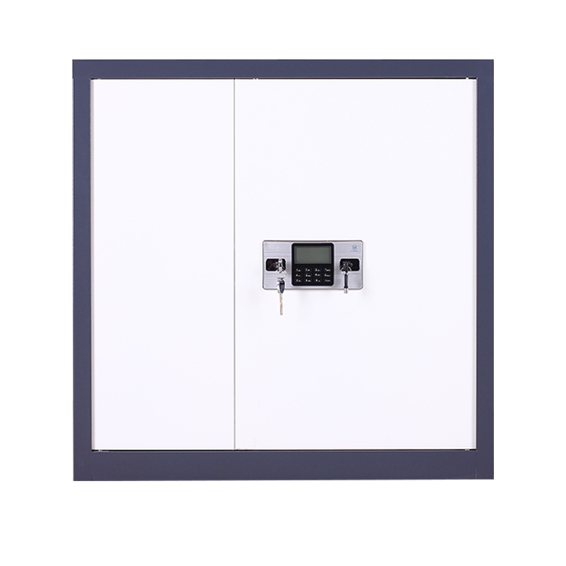 振奥 钢制电子保密柜密码档案柜资料办公柜保密文件铁皮柜 单节蓝白套色内二抽电子密码锁